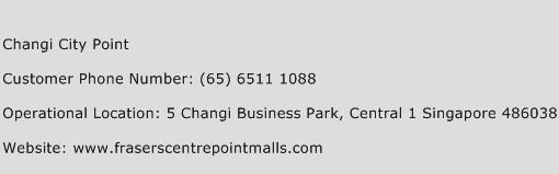 Changi City Point Phone Number Customer Service