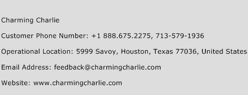 Charming Charlie Phone Number Customer Service