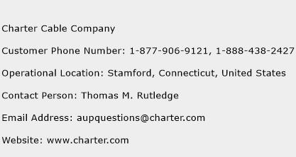Charter Cable Company Phone Number Customer Service