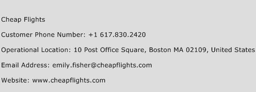 Cheap Flights Phone Number Customer Service