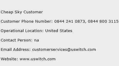Cheap Sky Customer Phone Number Customer Service