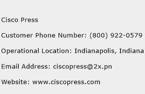 Cisco Press Phone Number Customer Service