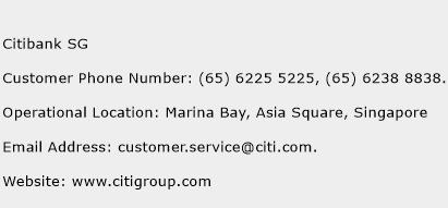 Citibank SG Phone Number Customer Service