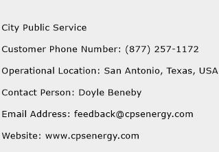 City Public Service Phone Number Customer Service