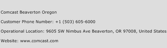 Comcast Beaverton Oregon Phone Number Customer Service