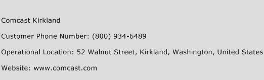 Comcast Kirkland Phone Number Customer Service