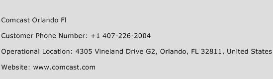 Comcast Orlando Fl Phone Number Customer Service