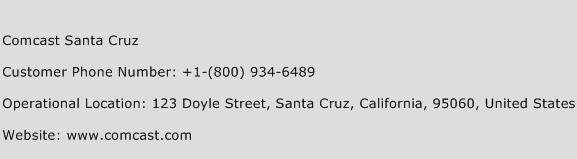 Comcast Santa Cruz Phone Number Customer Service