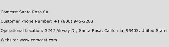 Comcast Santa Rosa Ca Phone Number Customer Service