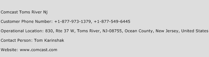 Comcast Toms River Nj Phone Number Customer Service