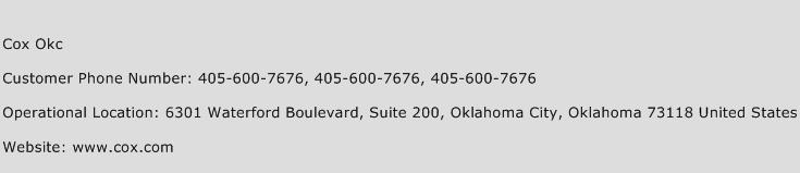 Cox OKC Phone Number Customer Service