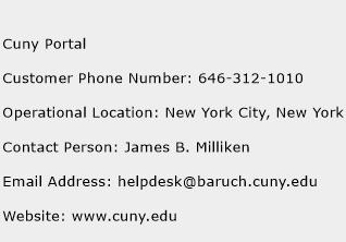 Cuny Portal Phone Number Customer Service