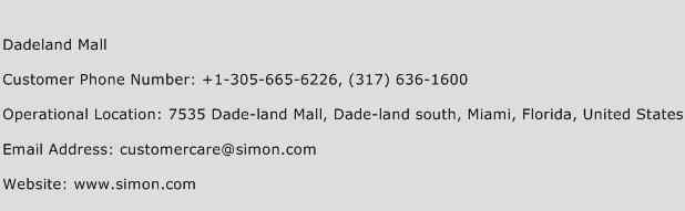 Dadeland Mall Phone Number Customer Service