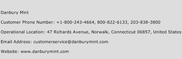 Danbury Mint Phone Number Customer Service