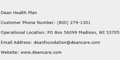 Dean Health Plan Phone Number Customer Service