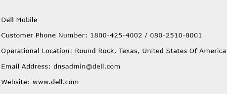 Dell Mobile Phone Number Customer Service
