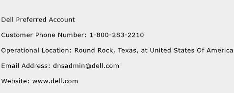 Dell Preferred Account Phone Number Customer Service