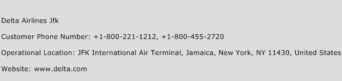 Delta Airlines Jfk Phone Number Customer Service