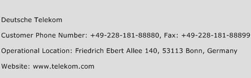 Deutsche Telekom Phone Number Customer Service