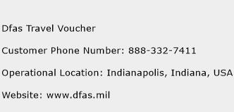 Dfas Travel Voucher Phone Number Customer Service
