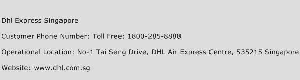 Dhl Express Singapore Phone Number Customer Service