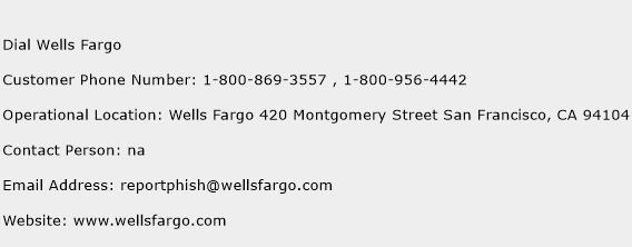 Dial Wells Fargo Phone Number Customer Service