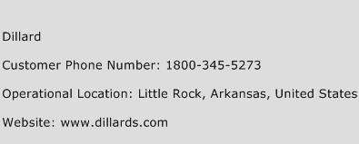 Dillard Phone Number Customer Service