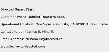 Directed Smart Start Phone Number Customer Service