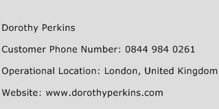 Dorothy Perkins Phone Number Customer Service