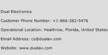 Dual Electronics Phone Number Customer Service