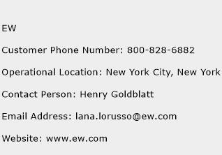 EW Phone Number Customer Service