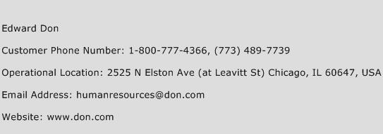 Edward Don Phone Number Customer Service