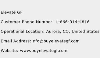 Elevate GF Phone Number Customer Service