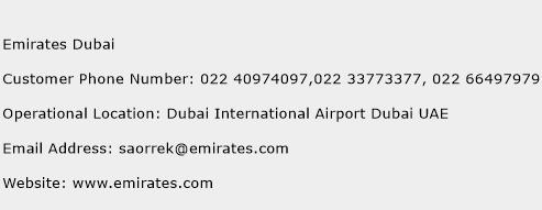 Emirates Dubai Phone Number Customer Service