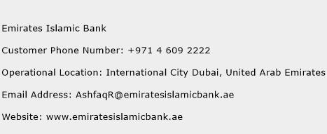 Emirates Islamic Bank Phone Number Customer Service