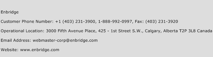 Enbridge Phone Number Customer Service
