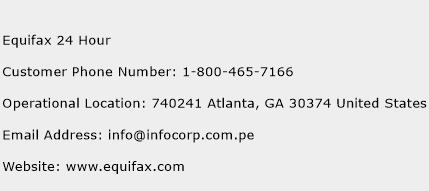 Equifax 24 Hour Phone Number Customer Service