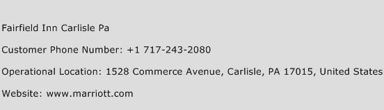 Fairfield Inn Carlisle Pa Phone Number Customer Service
