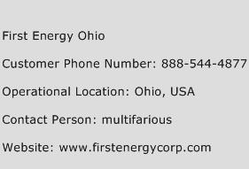 First Energy Ohio Phone Number Customer Service