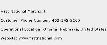 First National Merchant Phone Number Customer Service