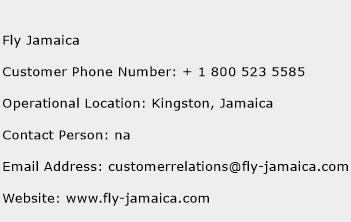 Fly Jamaica Phone Number Customer Service
