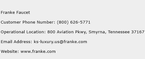 Franke Faucet Phone Number Customer Service