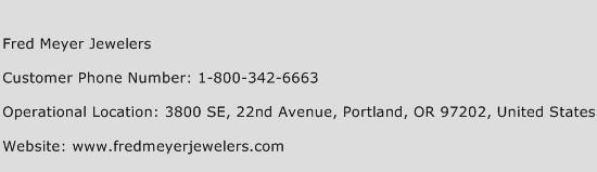 Fred Meyer Jewelers Phone Number Customer Service