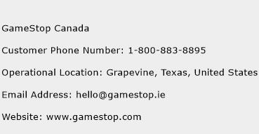 GameStop Canada Phone Number Customer Service