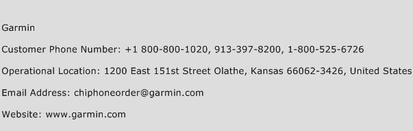 Garmin Phone Number Customer Service