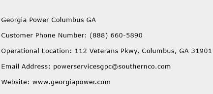 Georgia Power Columbus GA Phone Number Customer Service
