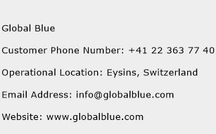 Global Blue Phone Number Customer Service