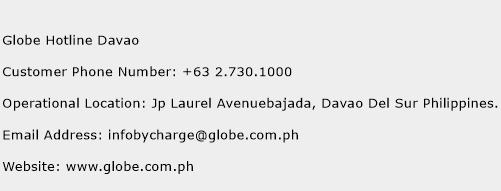 Globe Hotline Davao Phone Number Customer Service