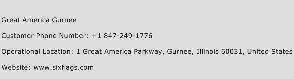 Great America Gurnee Phone Number Customer Service