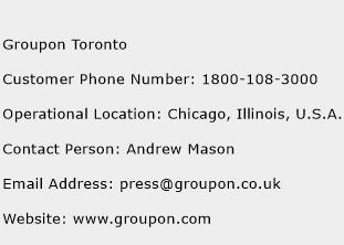Groupon Toronto Phone Number Customer Service